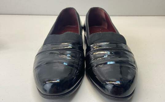 Bally Black Patent Leather Casual Loafers Men's Size 9 image number 4