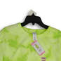 NWT Womens Green Tie-Dye Round Neck Long Sleeve Pullover Sweatshirt Size S image number 3