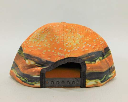 Vintage 1980s McDonald's Big Mac Burger Snapback Hat Employee Uniform Cap image number 2