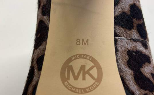 Michael Kors Leopard Print Calf Hair Platform Heels Multicolor 8 image number 7