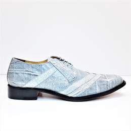 Giorgio Brutini 210918 Henderson Croc Embossed Oxford Dress Shoes Men's Size 10.5