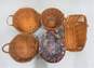 Lot of 5 Longaberger Baskets, Various Sizes, Liners image number 2
