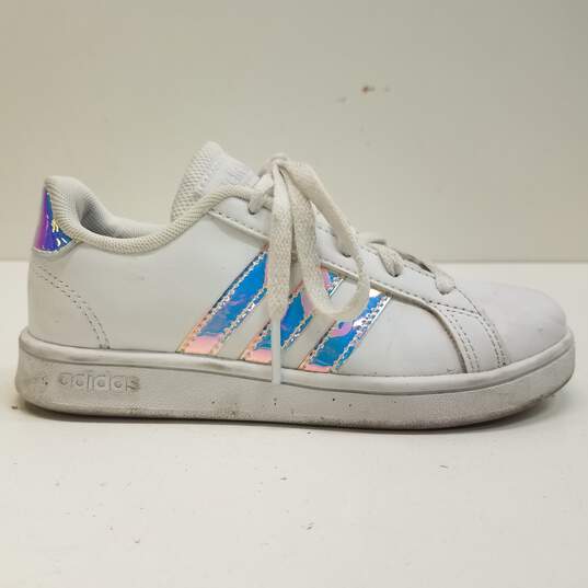 Adidas Grand Court Iridescent Shoes Youth Size 12K image number 1
