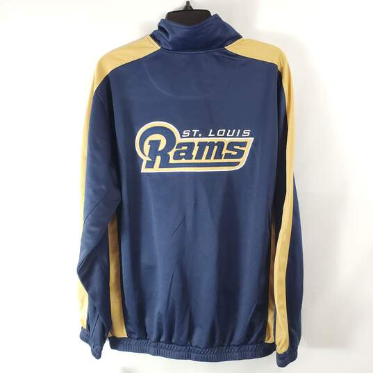 NFL Men Blue LA Rams Track Jacket L NWT image number 5