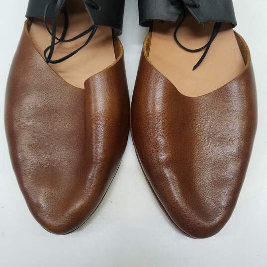 Sevilla Smith Leather The Javian Flats Brown Black 7.5 image number 5