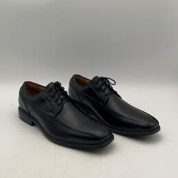 G. H. Bass & Co. Mens Black Low Top Square Toe Lace Up Oxford Dress Shoes Sz 13 alternative image