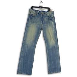 NWT Express Jeans Womens Blue Blake Loose Fit Low Rise Bootcut Jeans Sz W34 L34