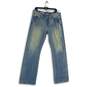 NWT Express Jeans Womens Blue Blake Loose Fit Low Rise Bootcut Jeans Sz W34 L34 image number 1