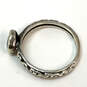 Designer Silpada 925 Sterling Silver Cubic Zirconia Belle Fleur Band Ring image number 4