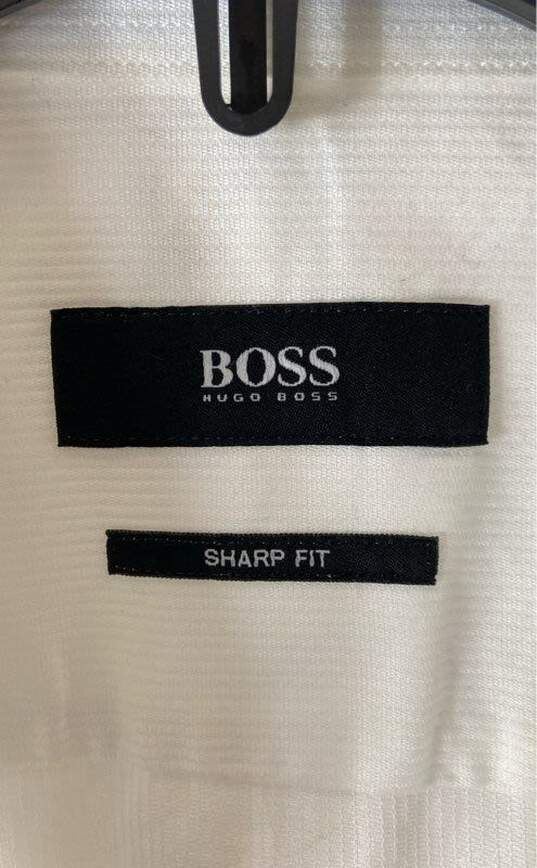BOSS Hugo Boss White T-shirt - Size Medium image number 4