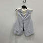 NWT Mens Blue White Striped Notch Lapel Three-Piece Suit Set Size 41R 33R image number 3