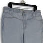 NWT Womens Blue Denim Light Wash The Perfect Straight Leg Jeans Size W 33 image number 3