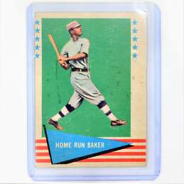 1961 HOF Home Run Baker Fleer Baseball Greats #6 A's Yankees