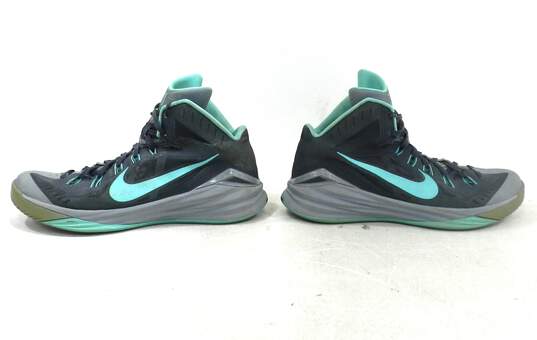 Nike 2014 Hyperdunk Magnet Grey Turquoise Men's Shoe Size 12 image number 5
