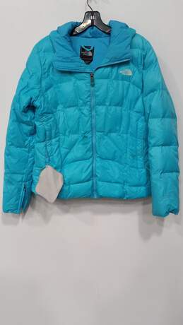 Women's Light Blue The North Face Jacket Size M