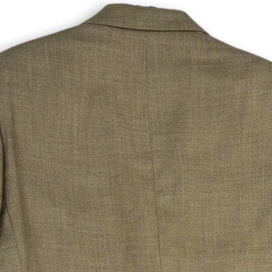 NWT Mens Tan Notch Lapel Long Sleeve Flap Pocket Two Button Blazer Size 40R image number 4
