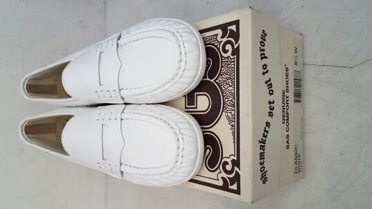 SAS Classic White Nubuck Comfort Shoes 8.5 W image number 1