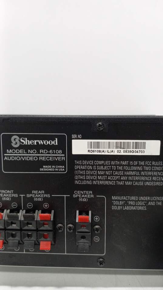 Sherwood RD6108 A/V Receiver image number 5