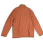 NWT Mens Orange Mock Neck Long Sleeve Pullover Sweatshirt Size XXL image number 2