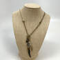 Designer Lucky Brand Gold-Tone Fashionable Pendant Chain Necklace image number 1