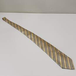 Donald J. Trump Collection Gold & Blue Striped Tie