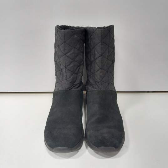 Land's End Women's Black Suede/Textile Boots Size 10B image number 1
