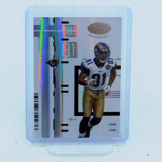 2005 Torry Holt Leaf Certified Materials Mirror White /150 St Louis Rams image number 1