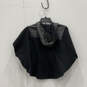NWT Womens Black 1/4 Zip Kimono Sleeve Cropped Pullover Hoodie Size S image number 2