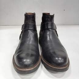 Johnson & Murphy Men's Black Leather Lombard Harness Slip-On Boots Size 9M alternative image