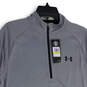 NWT Mens Gray Heather Mock Neck Long Sleeve Pullover T-Shirt Size M image number 3