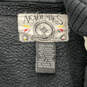 Mens Black Long Sleeve Pockets Hooded Full-Zip Windbreaker Jacket Size 2XL image number 5