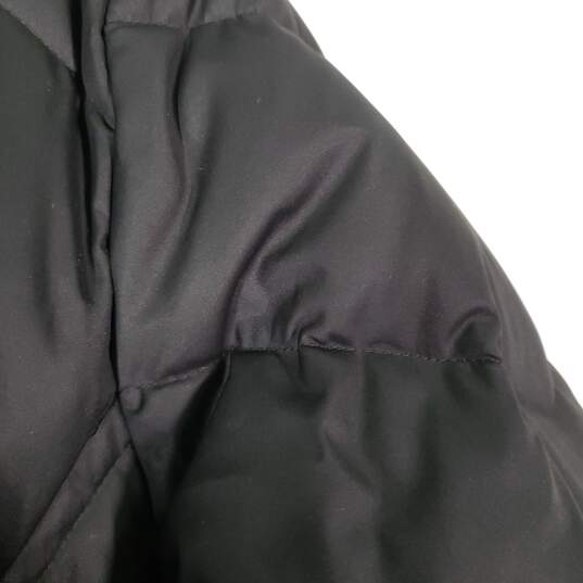 Womens Mock Neck Long Sleeve Zipper Pockets Full-Zip Puffer Jacket Size Large image number 3