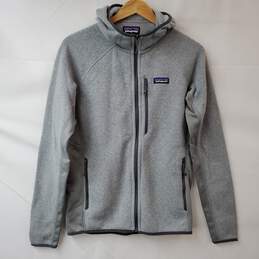 Patagonia Gray Fleece Full Zip Hooded Jacket Men's SM