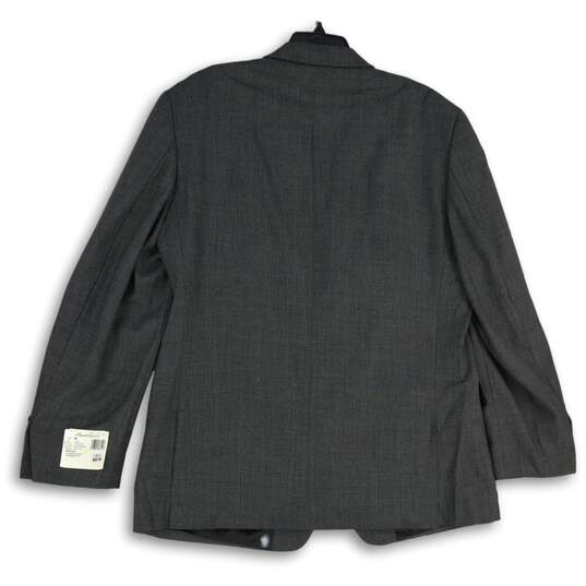 NWT Kenneth Cole Mens Charcoal Long Sleeve Three Button Sport Blazer Size 46R image number 2