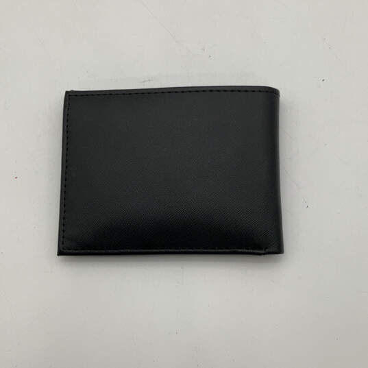 Mens Black Leather Multiple Card Slots Inner Dividers Bifold Wallet image number 2