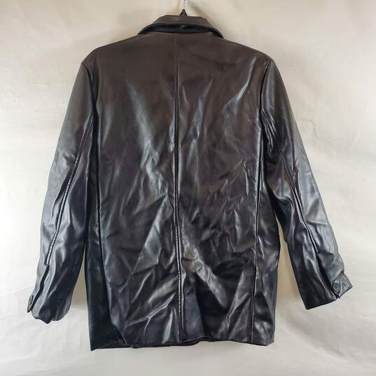J. Inc Women's Black Leather Jacket SZ L image number 2