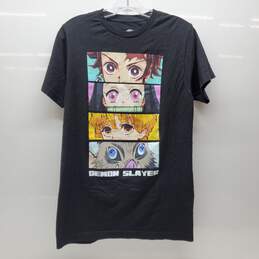 Demon Slayer Anime Front Print T Shirt Size S