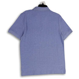 NWT Mens Blue Pique Spread Collar Short Sleeve Pullover Polo Shirt Size M alternative image