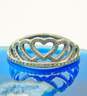 Pandora 925 Sterling Silver Hearts CZ Tiara Crown Ring 2.3g image number 1