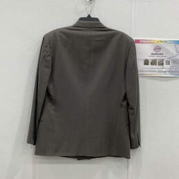 Authentic Mens Gray Peak Lapel Long Sleeve Double Breasted Blazer Size 39S alternative image