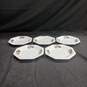 Set of 6  White Fairfield Christmas Saucers image number 1
