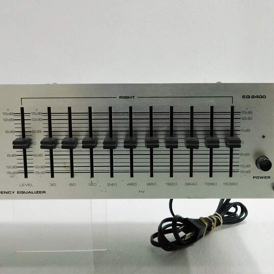 Numark Brand EQ-2400 Model Stereo Frequency Equalizer w/ Attached Power Cable image number 3
