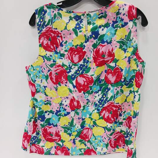 Talbots Women's Floral Sleeveless Top Size 14p image number 2