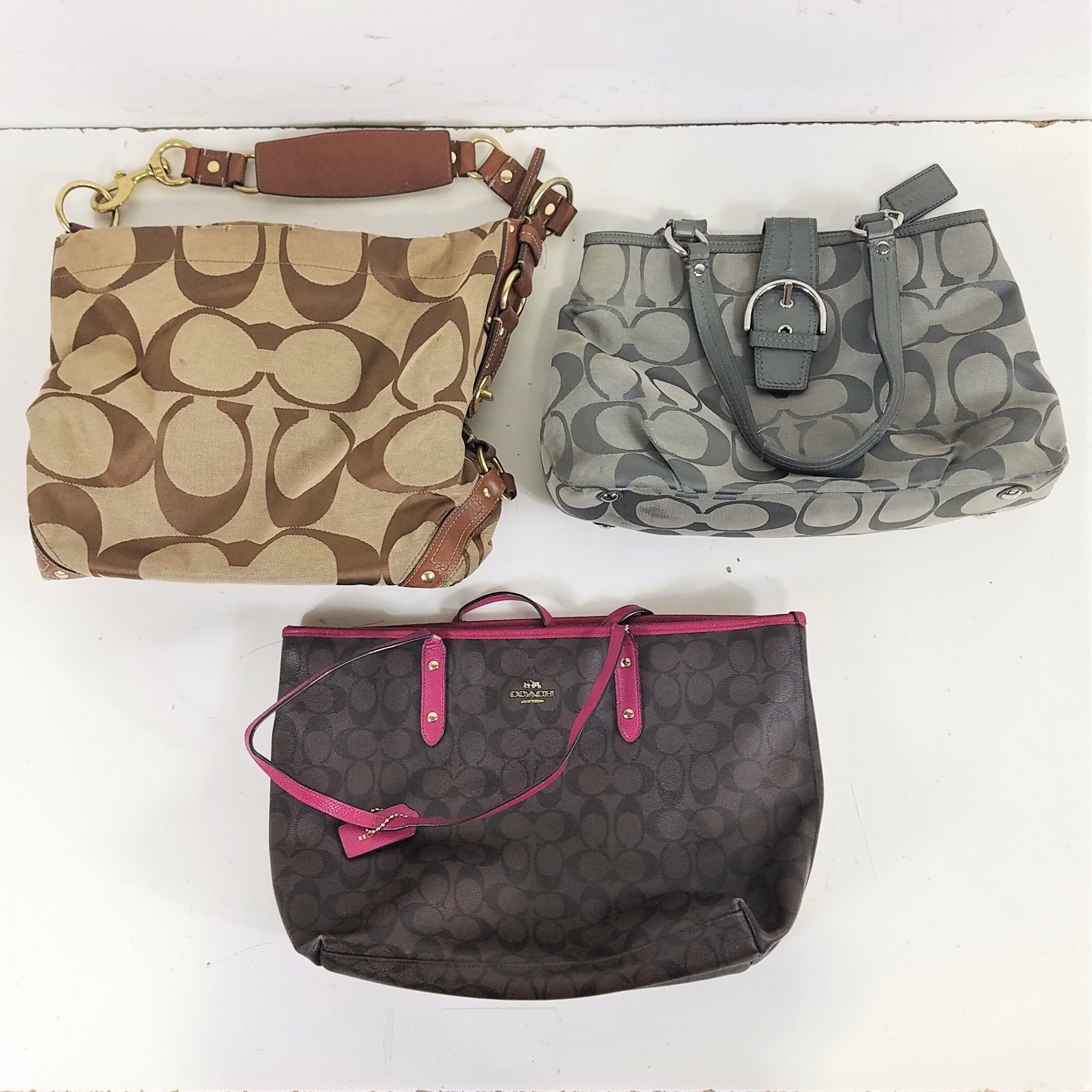 Prairie satchel cloth handbag Coach Brown in Cloth - 34612284
