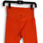 Womens Orange Elastic Waist Pull On Activewear Ankle Leggings Size XS image number 4