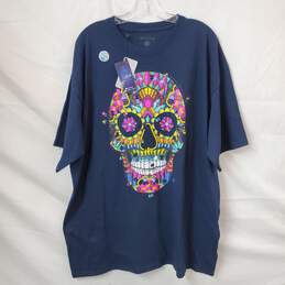 Mi Tierra Multicolor Skull Face EGG Men's Shirt Size L-XL With TAG