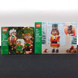 LEGO Seasonal Factory Sealed 40640 Nutcracker & 40642 Gingerbread Ornaments
