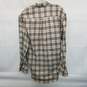 AUTHENTICATED Burberry London Cotton Beige Check Button Up Mens Size L image number 2
