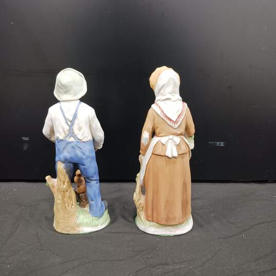 HOMCO OLD WOMEN AND OLD MAN FIGURINES image number 2