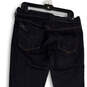 NWT Womens Blue Denim Dark Wash Pockets Stretch Straight Leg Jeans Size 31 image number 4